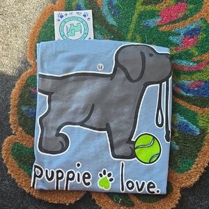 Puppie Love Breed Gray Dog T-Shirt